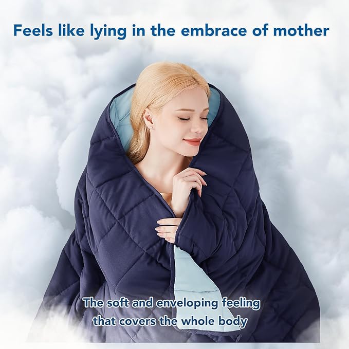 Topcee Weighted Blanket for Adults (15lbs 48"x72"), Minky Dots Heavy Blanket for Woman, Man Sleeping, Soft, Cozy and Cooling Weighted Throw Blankets, Machine Washable, Grey