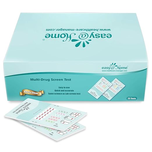 Easy@Home 12 Panel Instant Drug Test Kits - Testing Marijuana (THC),COC, OPI 2000, AMP,BAR,BZO,MDMA,MET/mAMP, MTD, OXY,PCP,PPX-Urine Dip Drug Testing -#EDOAP-1124-25 Pack