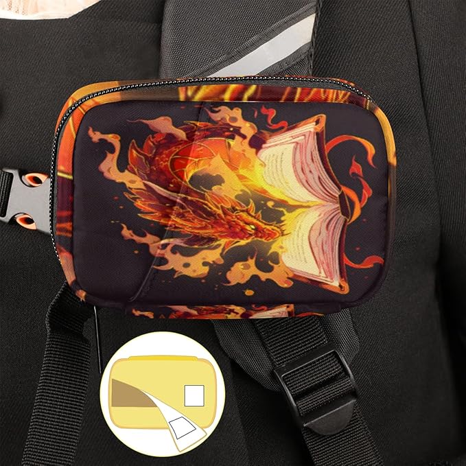 Magical Book Dragon Pill Box 7 Day Travel Pill Organizer for Adult Elder Child Pill Case with Zipper Magic Portable Weekly Case Compact Size for Vitamin Supplement Holder