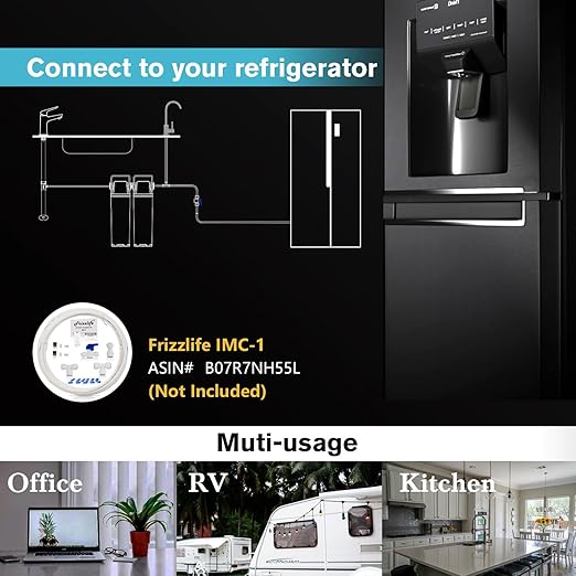 Frizzlife DW10F Under Sink Water Filter System with Brushed Nickel Faucet, NSF/ANSI 53&42 Certified Elements, Reduces 99.99% Lead, Chlorine, Fluoride, Bad Taste & Odor, 0.5 Micron, USA Tech Support