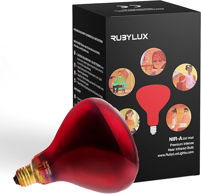 RubyLux NIR-A Near Infrared Bulb Grade A (4 Pack)