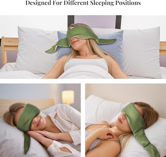 Weighted Eye Mask for Sleeping, Blackout Gravity Sleep Masks for Women Men, Cloud-Like Comfort Softness, Memory Foam, 3D Contoured, Night Eye Covers for Side Sleeper, Meditation & Relaxation
