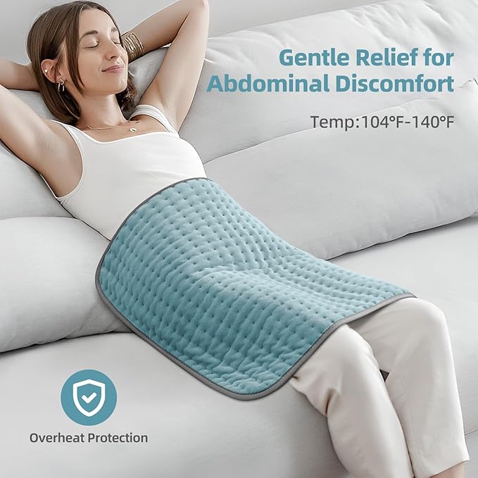 Heating Pad XXL for Back Pain Relief, Heated Pad for Neck/Shoulders/Legs/Knees/Feet/Cramps, Heat Pads for Women, Birthday Mothers Day Gifts for Mom Wife Grandma Her, 6 Heat Settings, Auto-Off, 20"x24"
