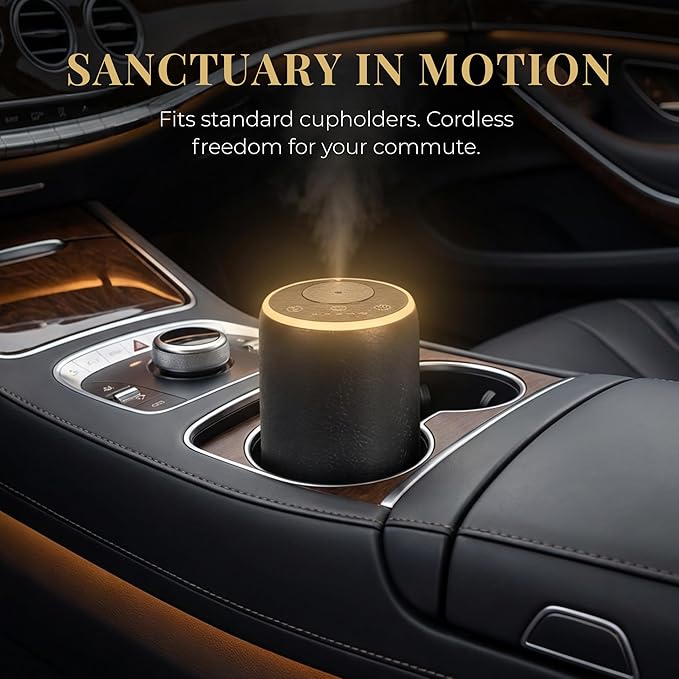 Waterless Scent Machine for Home – Luxury Cold Air Nebulizing Diffuser – Premium Textured Design with 7-Color LED – Optimized for Hotel Collection Fragrance Oils & Essential Oils
