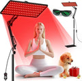 Morfone Red Light Therapy for Body Face - Tri-Wavelength (660nm, 850nm, 940nm) LED Infrared Light Therapy Lamp Panel with Adjustable Stand, Protective Glasses for Home Use, Gift for Women Girl, M