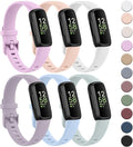 6-Pack Bands for Fitbit Inspire 3 Bands for Women Men, Soft Silicone Adjustable Wristband Replacement Straps Compatible with Fitbit Inspire 3 Fitness Tracker
