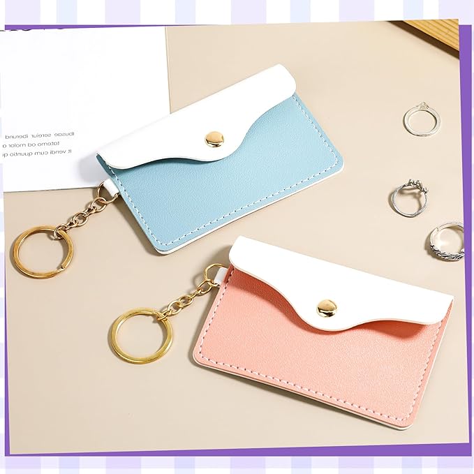 2 Pack Birth Control Pill Case Sleeve Packet Contraceptive Medicine Holder PU Leather Wallet Pill Holder for Travel Bag Backpack