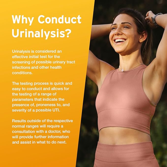 100 x AYDMED 9-in-1 UTI Test Strips | 9 Parameter Urine Test Strips for Leukocytes, Nitrite, Specific Gravity, pH, Protein, Urobilinogen, Bilirubin, Ketone & Ascorbic Acid | FSA & HSA Eligible