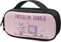 Rnyleeg Pink Insulin Bag for Women Portable Diabetic Supplies Storage Bags with Handle Small Size Diabetic Bags for Supplies Medicine Cooler Bag