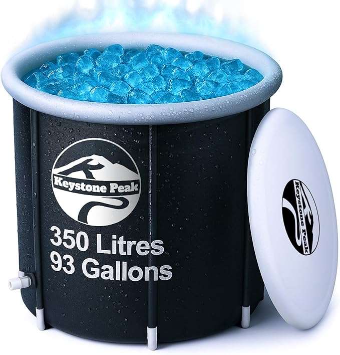 Cold Plunge Tub – Portable Ice Bath Tub for Athletes & Adults – Inflatable Bathtub for Cold Water Therapy, Sports Recovery & Wellness – Outdoor & Indoor Use – 5-Year Assurance