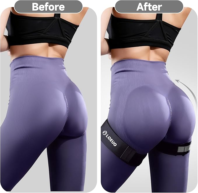 Booty Bands for Working Out Glutes, Adjustable Blood Flow Restriction Bands with Non Slip for Workout Butt & Thigh Building, Occlusion Bands for Women and Men Glutes Easy to Carry