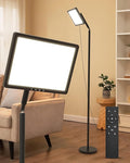 Sunlight Lamp, 12000 Lux Full Spectum Natural Light Lamp for Home/Office/Morning Routine, 4 in 1 Mount, 5 Mode Adjustable 10 Brightess Levels, 5 Color Modes,Timer, Memory