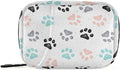 Dog Paw Pill Box 7 Day Pill Case Travel Pill Organizer Bag with Zipper Portable Weekly Vitamin Medicine Supplement Holder Pouch Bag