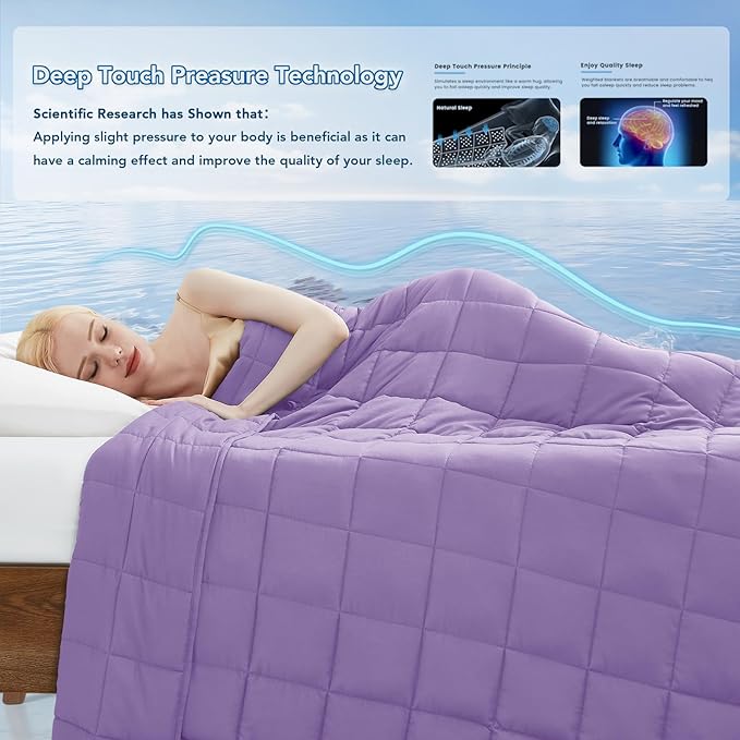 Topcee Weighted Blanket (25lbs 88"x104" Cal King Size) Soft Cooling Heavy Blanket Sleeping, Apply to 240-260 lbs Body, Thick Breathable Blanket with Glass Bead, Easy Care