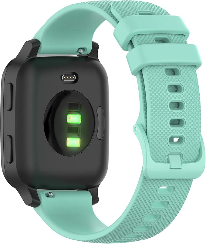 Compatible with Garmin Venu Sq Bands for Women Men, 20mm Quick Release Silicone Replacement Band Wristbands Straps Bracelet Fit for Garmin Vivoactive 3 Music, Forerunner 245 645 (Mint)