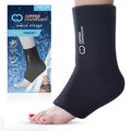 CopperFreeze™ Ankle Sleeve by Copper Compression – Hot & Cold Therapy Support for Ankle Pain, Swelling, Sprains, Plantar Fasciitis, and Injury Recovery – 360° Copper Infused Relief for Foot & Heel – One Size
