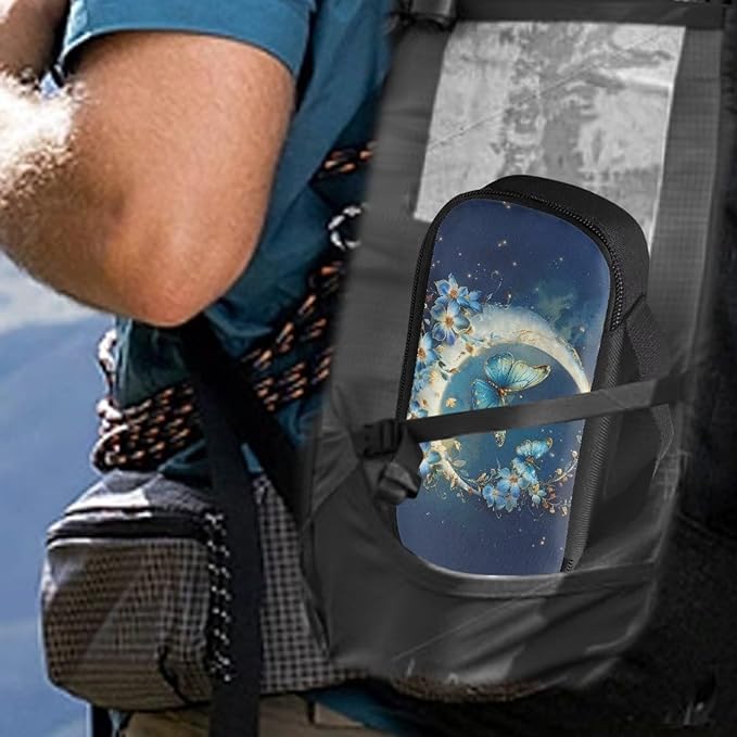 Blue Butterfly Moon Insulin Cooler Travel Case for Insulin Pen Sturdy Medical Cooler Bag Insulin Storage Bag for Diabetes and Other Diabetic Supplies for The Daily Life and Trip