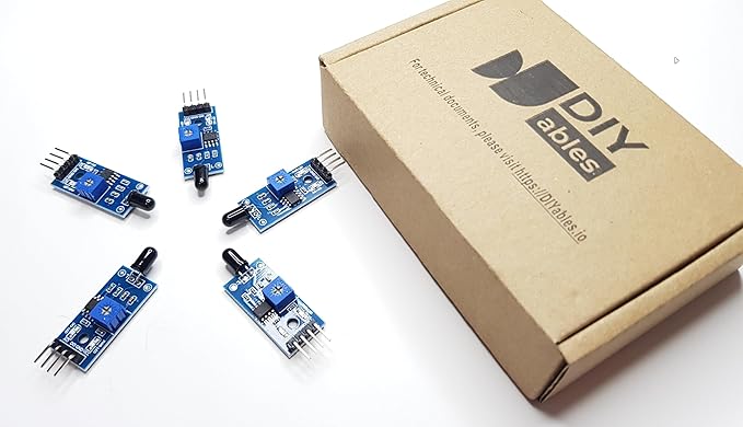 Infrared Fire Sensor for Arduino, ESP32, ESP8266, Raspberry Pi, 5 Pieces