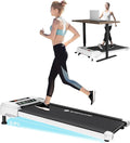 3HP Walking Pad Treadmill with 9% 5-Level Auto Incline, 360 lbs Capacity & Big LED Screen Under Desk Treadmill with Hike/Jog/Run Mode, Compact Treadmills for Home Small/Office,Assembly Free,Wider Belt