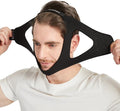 Adjustable Anti Snoring Chin Strap for CPAP Users - Better Sleep Snore Stopping Device Face Mask Bandage Keeping Mouth Closed - Comfortably Chin Strap for Snoring for Men and Women (Black)