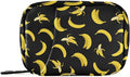Ollabaky Yellow Banana Pill Organizer Travel Pill Cases Bag Portable Pill Container 7 Days Pill Box Organizer Vitamin Supplement Holder with Zipper for Family Business
