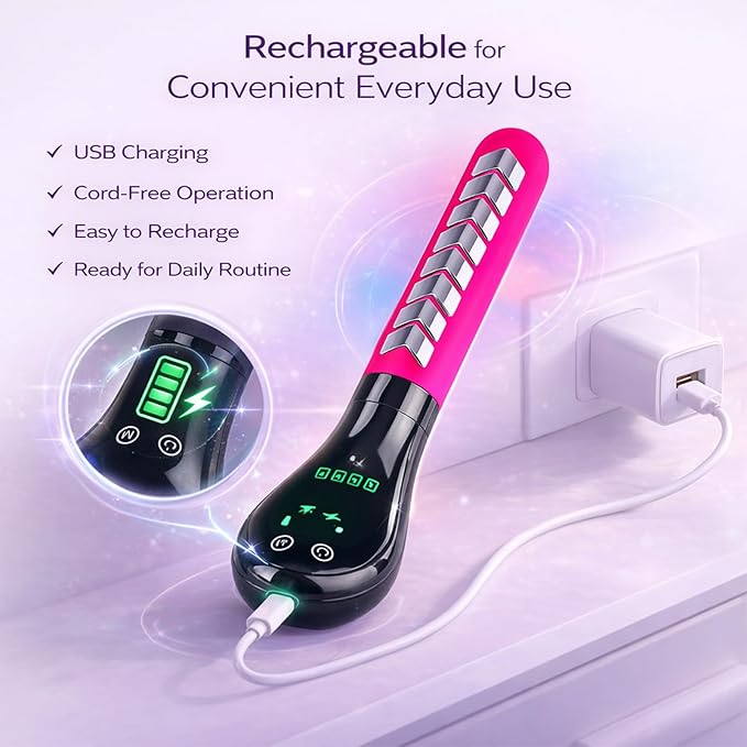 Bladder Support Device, Pelvic Floor Training Wand, Pelvic Floor Exercise Device that Helps Reduce leaks and Enhance a Tighter, More Toned Pelvic Muscle Feeling (Pink)