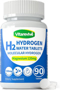 Molecular Hydrogen Water Tablets for Drinking Water – H2 Molecular Hydrogen Fast Dissolving,Antioxidant Water Enhancer, Daily Wellness Support, 90 Count