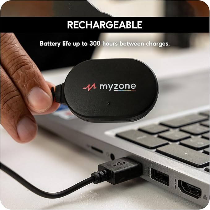 Myzone Heart Rate Monitors - Physical Activity Fitness Tracker for Your Chest – Bluetooth Connectivity and Waterproof Device for Sport and Fitness Activities