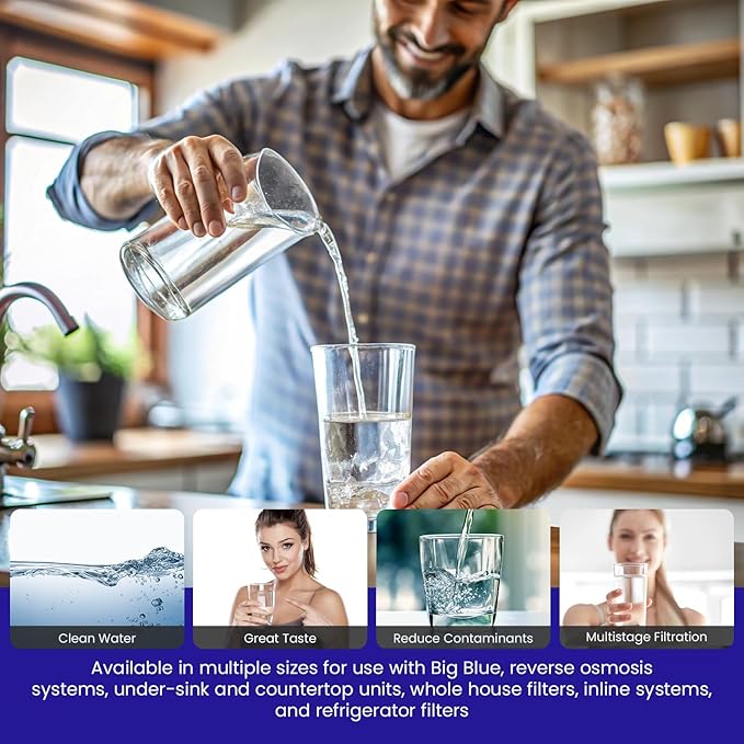 Crystal Quest SMART Replacement Filter | 4-5/8" x 9-3/4" Cartridge | 80,000 Gallons Capacity | Advanced Multistage Filtration
