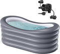 BINYUAN Inflatable Bathtub for Adults - Portable Collapsible Spa Tub with Electric Pump, Hot & Ice Bath Design, Foldable for 1-2 People, Durable PVC - Easy Inflate