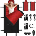 Red Light Therapy Mat, 2in1 LEDs (660nm& 850nm) Red Light Therapy Blanket, Premium Material, Adjustable Timer & Intensity