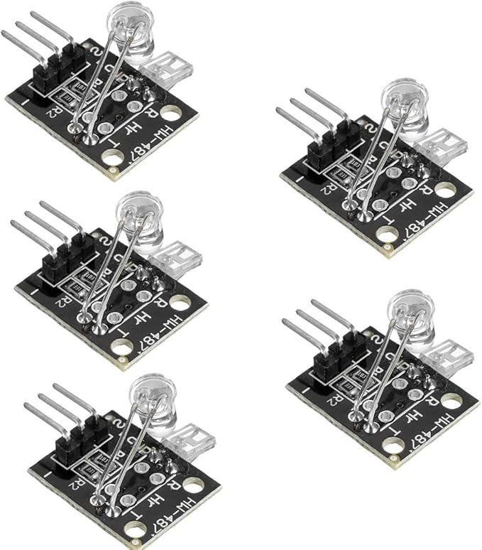 HiLetgo 5pcs 5V Heartbeat Detect Sensor Heart Rate Detect Measuring Module Measure Finger