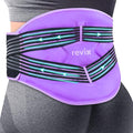 REVIX Reusable Lower Back Ice Pack Wrap with Compression Straps, Adjustable Gel Ice Pack for Back, Lumbar, Sciatic Nerve, Post-Workout Recovery, Soft Plush Lining, Purple