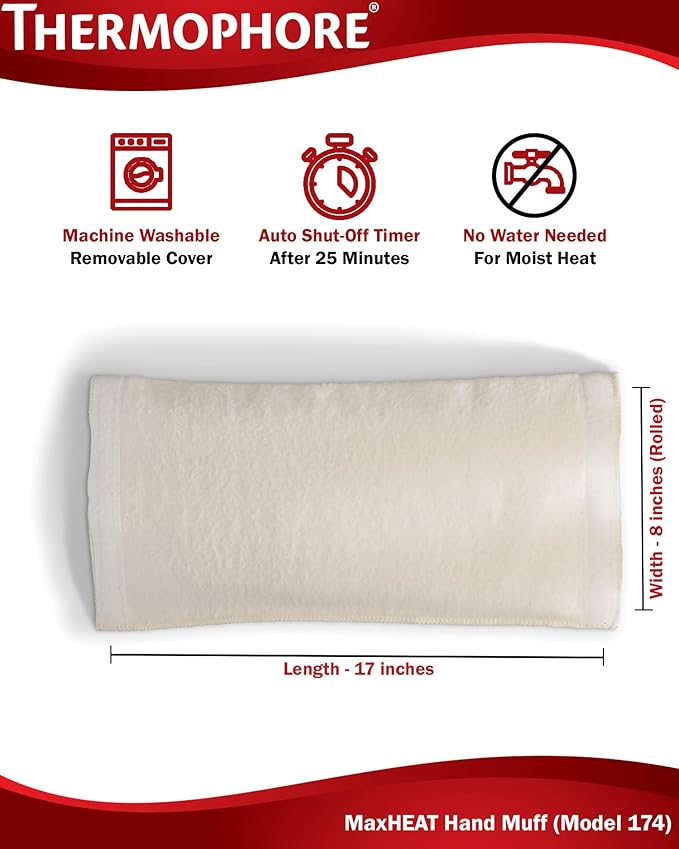 Thermophore Arthritis Pad Type: Muff/Hand Size (8"x17" rolled)