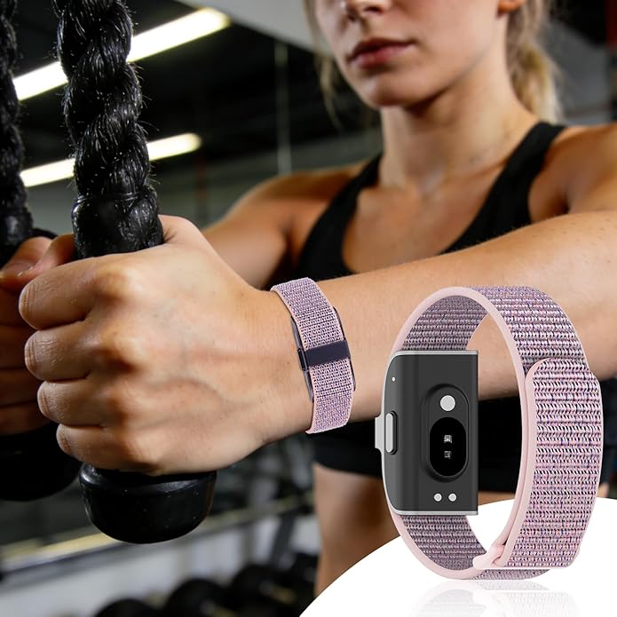 Nylon Loop Sport Replacement Strap Compatible with Hume Band,Adjustable Soft Bands for Women Men,Breathable Wristband for Fitness Tracker