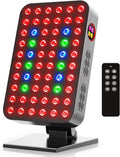 Red Light Therapy Panel 300W 60pcs Dual-Chip 4 Bands LED Light Therapy Red Infrared Blue Green 660nm 850nm 455nm 528nm, High Irradiance, Touch Screen Controller, Ideal for Body, Face, Skincare, Sleep