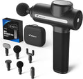 MERACH Pro-Grade Massage Gun, Quiet Massage Gun Deep Tissues, 12MM Percussion Massager Tools for Muscles/Shoulders/Legs/Body Pain Relief, Handheld Massager with 6 Heads & 5 Speeds, Gift for Him