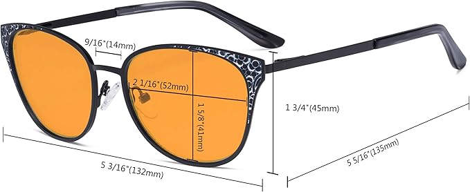 Eyekepper Oversize Butterfly Design Blue Light Glasses - Computer Screen Eyegalsses Women