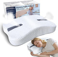 SAHEYER Anti-Snoring Pillow for Side Sleepers, Stop Snore Aid with Memory Foam, Orthopedic Pillow for Sleeper, Snoring Solution and Remedy, Anti-Snore Devices, White