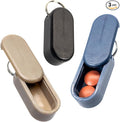 Micro Magnetic Keychain Pill Holder 3-Pack - Compact, Durable, Lightweight with Sleek Minimalist Design - Secure, Discrete, Portable Pill Holder Keychain (Luxe 3-Pack)