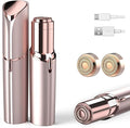 Facial Hair Removal for Women, Electric Painless Facial Hair Remover for Face, Lip, Chin with USB Rechargeable, Gold(2 pcs Heads)