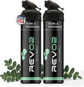 Oxygen Can | 98% Pure Portable Oxygen Bottle for Stress Relief, Focus, Breathing Support & Wellness | 10L Canister with Leak-Proof Mouthpiece & Trigger Lock for Travel - Eucalyptus Menthol 2 Pack