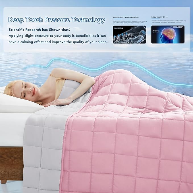 Topcee Weighted Blanket for Adults (15lbs 48"x72"), Minky Dots Heavy Blanket for Woman, Man Sleeping, Soft, Cozy and Cooling Weighted Throw Blankets, Machine Washable, Grey