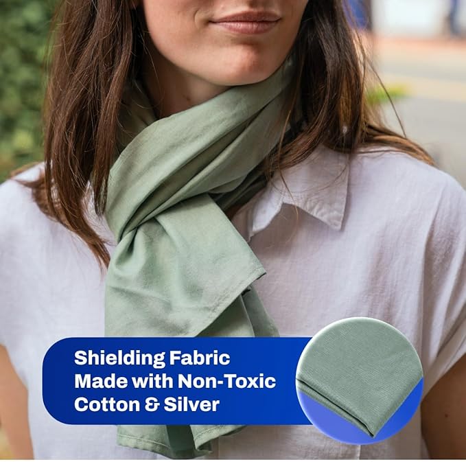 DefenderShield® EMF 5th Generation Wireless Emission Radiation Protection Shielding Scarf - One Size for Men and Women