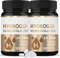 Hydrogen Water Tablets for Focus, Mental Clarity & Energy, 2 Bottles (240 Tablets Total)
