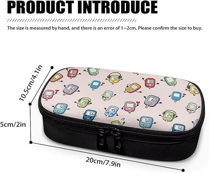 Rnyleeg Cute Glucose Meter Cases Small Diabetic Bags for Supplies Insulin Cooler Travel Case Portable Insulin Bags for Traveling Diabetes Care