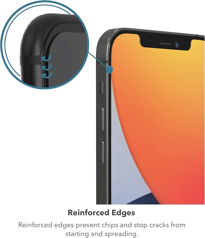 ZAGG - InvisibleShield Glass Elite VisionGuard Plus - Blue Light Filter for Apple iPhone 12 Pro, 12, 11, Xr