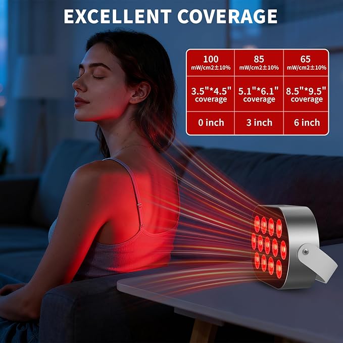 Red Light Therapy Box, 13pcs 2in1 LED with 660&850, Aluminum Alloy, Red Light Panel with Soft Belt, Rechargeable 5000mA (13 LEDs) Red Light Therapy Panel for Body