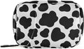 Cow Print Pill Case, Weekly Portable Pill Bag Container 7 Days Pill Box Organizer Vitamin Supplement Holder with Zipper for Travel Family Business