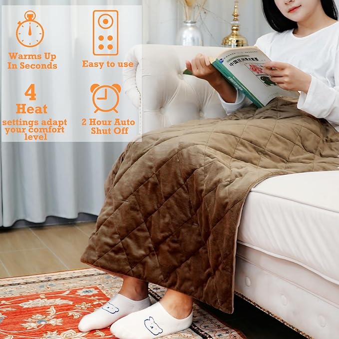 cozzyhug™ Pro Extreme Larger XXXL Weight Heating Pad with FIRfusion NEO Technology, Negative ion emitted, Far Infrared, Pain Relief Back, Neck, Shoulder, Knee, Leg, Arm, 4 Setting, auto-Off, Washable